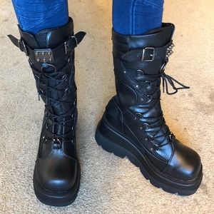 Demonia High Rise Shaker Boots